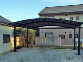 のカーポート カーブポートシグマIII ワイド 積雪〜20cm対応 施工例