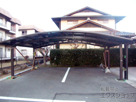 のカーポート カーブポートシグマIII ワイド 積雪〜20cm対応 施工例