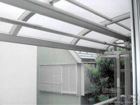 のバルコニー・ベランダ屋根 プレシオステラス R型 屋根タイプ 単体 積雪〜20cm対応 施工例