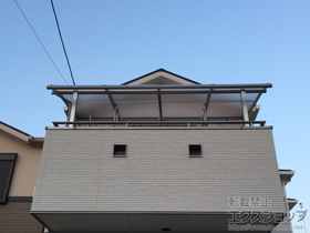 のバルコニー・ベランダ屋根 ヴェクターテラス R型 屋根タイプ 単体 積雪〜20cm対応 施工例