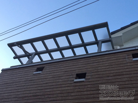 のバルコニー・ベランダ屋根 パワーアルファ F型 屋根タイプ 単体 積雪〜30cm対応 施工例