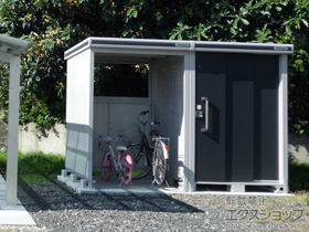 の物置・屋外倉庫 エルモコンビ 一般型(LMD-1515+LKD1515 ) 施工例