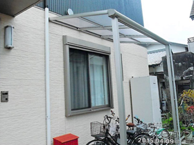 のテラス屋根 プレシオステラス F型 テラスタイプ 単体 積雪〜20cm対応 施工例