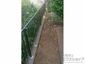 のフェンス・柵 レスティナフェンス21型 自由柱施工 施工例