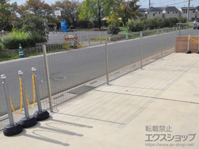 のフェンス・柵 イーネットフェンス1F型 自由柱タイプ 施工例