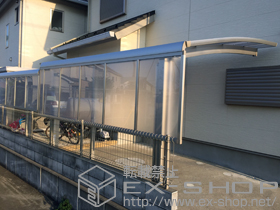 のカーポート プレシオスポート 積雪〜20cm対応＋サイドパネル＋着脱式補助柱 2本入り×1セット 施工例