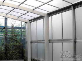 のカーポート レイナポートグラン 延長　積雪〜20cm対応＋サイドパネル＋着脱式サポート 施工例