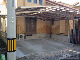 のカーポート カーブポートシグマIII ワイド 積雪〜20cm対応 施工例