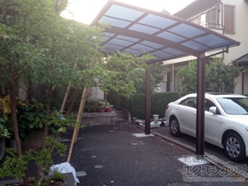 のカーポート プレシオスポート 積雪〜20cm対応＋着脱式補助柱 施工例