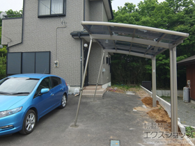 のカーポート カーブポートシグマIII 積雪〜20cm対応＋着脱式サポート 施工例