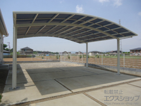 のカーポート カーブポートシグマIII ワイド 積雪〜20cm対応 施工例