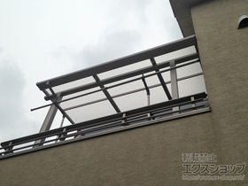 のバルコニー・ベランダ屋根 ライザーテラスII F型 屋根タイプ 単体 積雪〜20cm対応 施工例