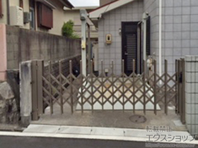 のカーゲート トリップゲート NC型 ノンキャスター 片開き 30S 施工例