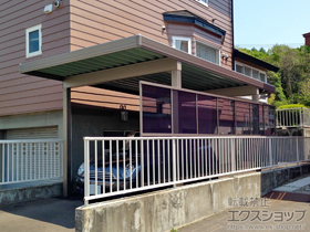 のカーポート テリオスポートIII 3000 角柱4本仕様 積雪〜100cm対応 施工例