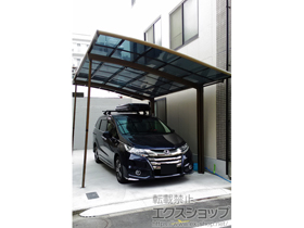 のカーポート カーブポートシグマIII 積雪〜20cm対応＋着脱式サポート 施工例