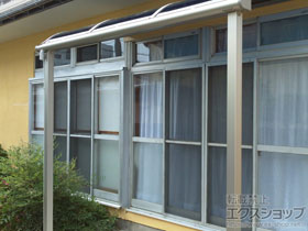 のテラス屋根 プレシオステラス R型 テラスタイプ 単体 積雪〜20cm対応 施工例