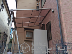 のテラス屋根 ライザーテラスII F型 テラスタイプ 単体 積雪〜20cm対応 施工例