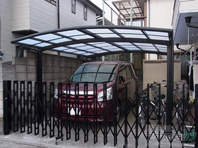 のカーポート カーブポートシグマIII ワイド 積雪〜20cm対応 施工例