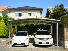 のカーポート カーブポートシグマIII ワイド 積雪〜20cm対応 施工例