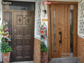 LIXIL ���N�V��(�g�X�e��)�̌��փh�A ���V�F���g K4�d�l22�e�q�d�lR(�����}��) 800�^ ���ȈՃ^�b�`�L�[�d�l(�s���N�E�u���[) �{�H��