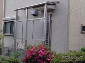 のテラス屋根 ヴェクターテラス F型 テラスタイプ 単体 積雪〜20cm対応＋前面パネル 施工例