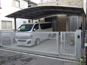 のカーポート カーブポートシグマIII ワイド 積雪〜20cm対応 施工例