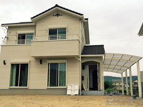 のカーポート レイナポートグラン 縦連棟　積雪〜20cm対応 施工例