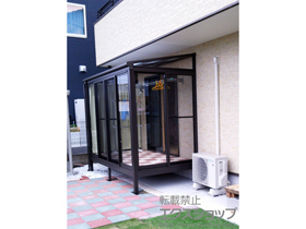 のテラス囲い・サンルーム ほせるんですII F型 床納まり ランマ無 積雪〜20cm対応 施工例
