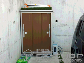 の物置・屋外倉庫 エスモ 一般型 (ESD-1006EGL) 施工例