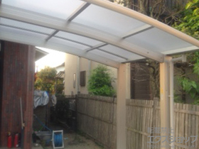 のサイクルポート・駐輪場 プレシオスポート ミニ 積雪〜20cm対応 施工例