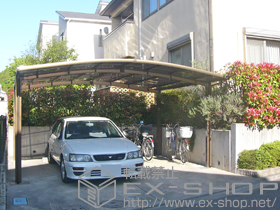 のカーポート カーブポートシグマIII ワイド 積雪〜20cm対応 施工例
