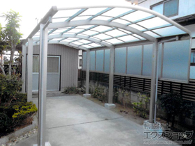 のカーポート レイナワンポートグラン50 積雪〜50cm対応＋サイドパネル 施工例