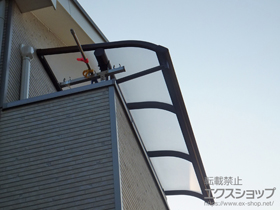 のバルコニー・ベランダ屋根 プレシオステラス R型 屋根タイプ 単体 積雪〜20cm対応 施工例