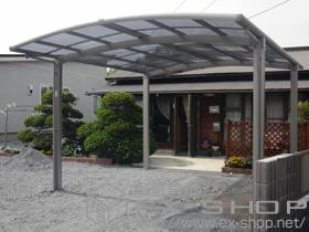 のカーポート カーブポートシグマIII ワイド 積雪〜20cm対応 施工例