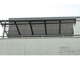 のバルコニー・ベランダ屋根 パワーアルファ F型 屋根タイプ 単体 積雪〜30cm対応 施工例
