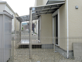 のテラス屋根 ライザーテラスII F型 テラスタイプ 単体 積雪〜20cm対応 施工例