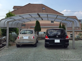 のカーポート レイナキャップツインポートグラン 積雪〜20cm対応 施工例
