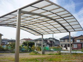 のカーポート カーブポートシグマIIIワイド 積雪〜20cm対応 施工例