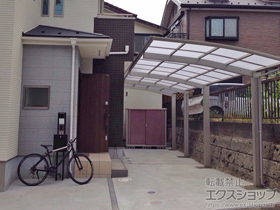 のカーポート プレシオスポート 縦連棟 積雪〜20cm対応 施工例