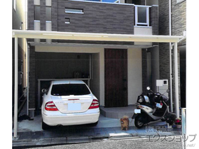 のテラス屋根 ライザーテラスII F型 テラスタイプ 単体 積雪〜20cm対応 施工例