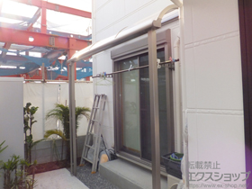 のテラス屋根 ライザーテラスII R型 テラスタイプ 単体 積雪〜20cm対応 施工例