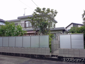 のフェンス・柵 サニーブリーズフェンスS型 間仕切りタイプ 施工例