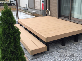 のウッドデッキ リウッドデッキ 200＋段床セット 施工例