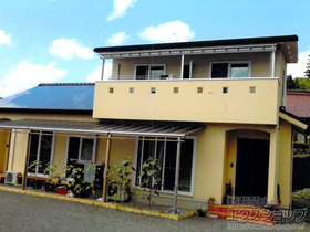 のバルコニー・ベランダ屋根 ヴェクターテラス F型 1500 屋根タイプ 連棟 積雪〜50cm対応 施工例