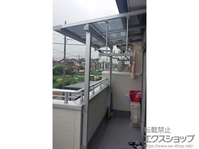 のバルコニー・ベランダ屋根 ライザーテラスII F型 屋根タイプ 単体 積雪〜20cm対応 施工例