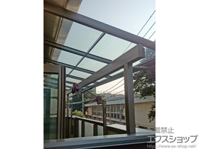 のバルコニー・ベランダ屋根 パワーアルファ F型 屋根タイプ 単体 積雪〜30cm対応 施工例