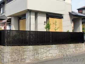 のフェンス・柵 エクスラインフェンス6型 自由柱 施工例