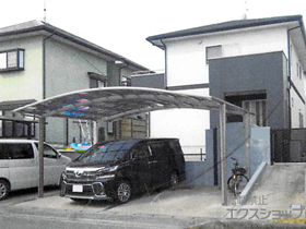 のカーポート ネスカR (ラウンドスタイル) ワイド 積雪〜20cm対応 施工例