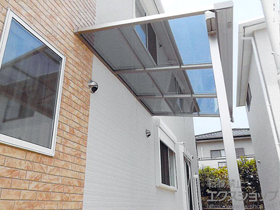 のテラス屋根 ライザーテラスII F型 テラスタイプ 単体 積雪〜20cm対応 施工例