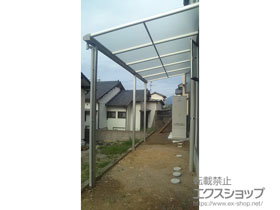 のテラス屋根 プレシオステラス F型 テラスタイプ 連棟　積雪〜20cm対応 施工例